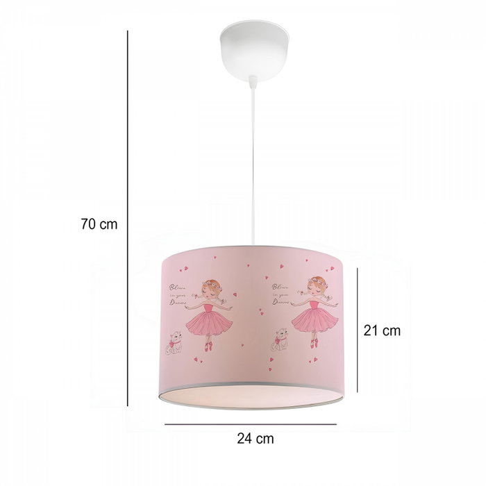 Opviq AYD-2920 Lámpara de araña Multicolor con tapa de tela